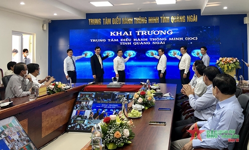 UBND tỉnh Quảng Ngãi khai trương Trung tâm điều hành thông minh 